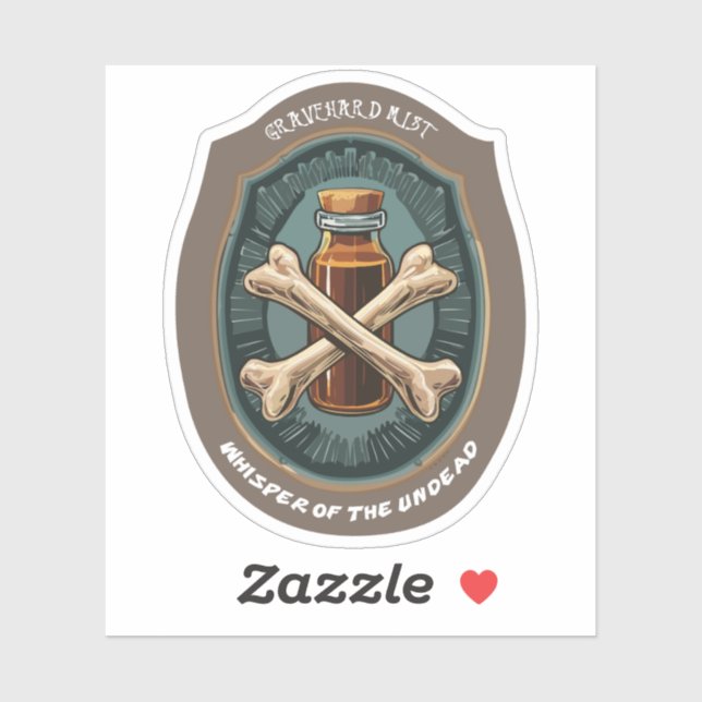 Witches Potion Graveyard Mist Label (Sheet)