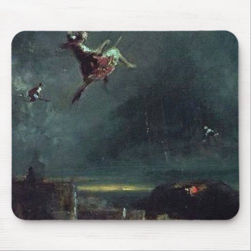Witches Ride By Carl Spitzweg Mouse Pad