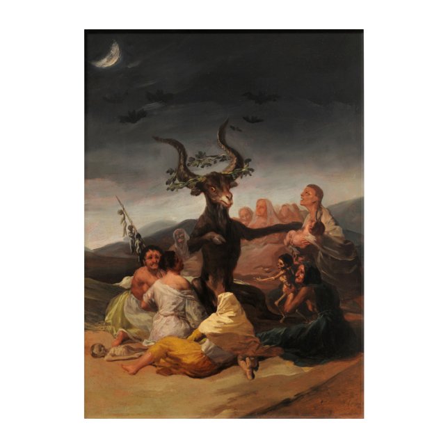 Witches' Sabbath by Francisco de Goya Acrylic Print (Front)