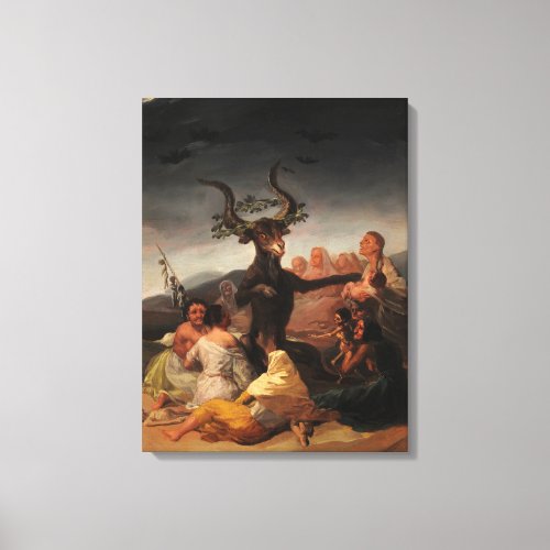 Witches Sabbath by Francisco de Goya Canvas Print