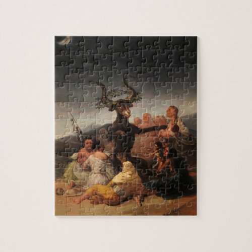 Witches Sabbath by Francisco de Goya Jigsaw Puzzle