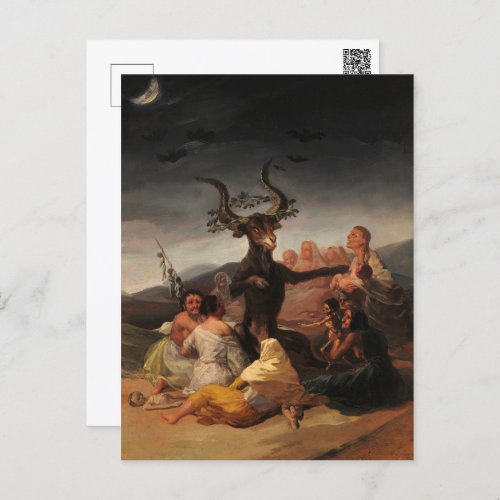 Witches Sabbath by Francisco de Goya Postcard