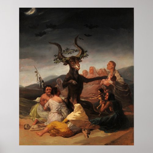 Witches Sabbath by Francisco de Goya Poster