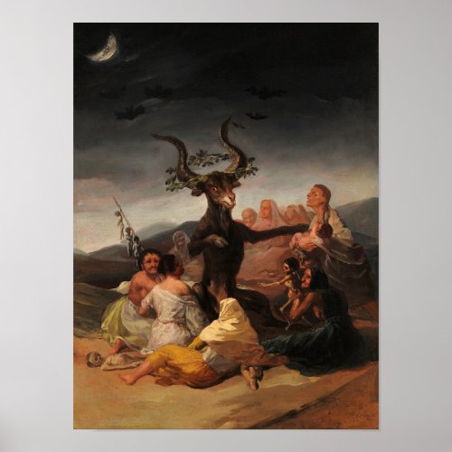 Witches Sabbath by Francisco de Goya Poster