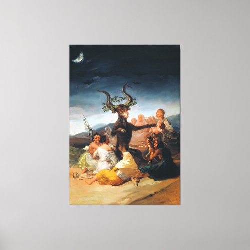 Witches Sabbath by Francisco Goya 1798 Canvas Print