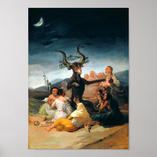 Witches Sabbath Goya 1798 Poster