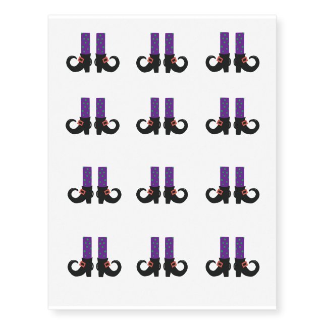 "Witches Shoes"   Temporary Tattoos (Front)