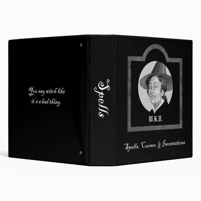 Witches Spellbook (customizable) Binder (Background)