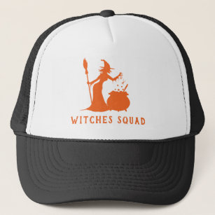 Witches Squad Halloween Mom Matching Party Trucker Hat