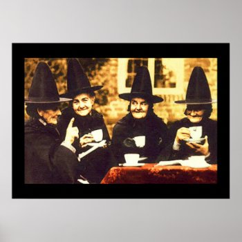 Witches Tea Party – Colored Poster by andersARTshop at Zazzle