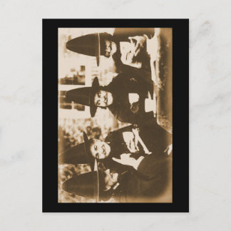 Witches Tea Party – sepia Postcard