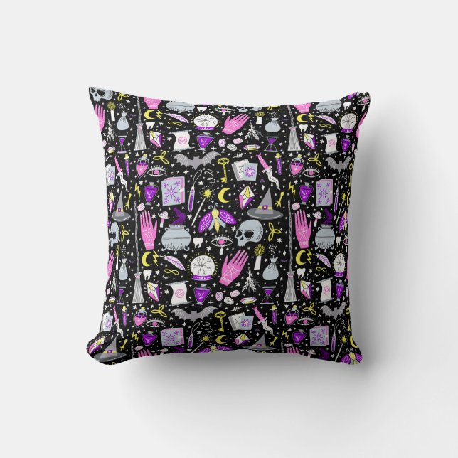 Witches Throw Pillow (Front)