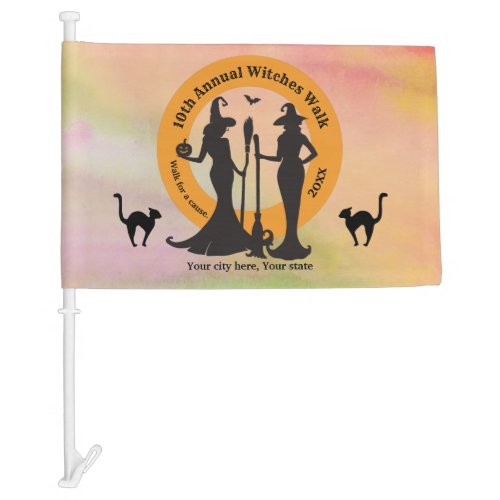 Witches Walk Event Car Flag