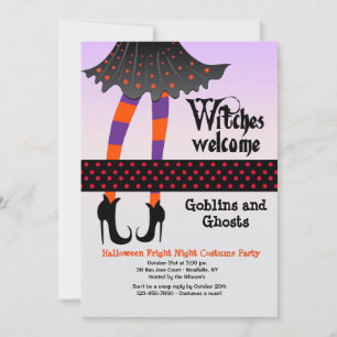 Witches Welcome Halloween Invitation