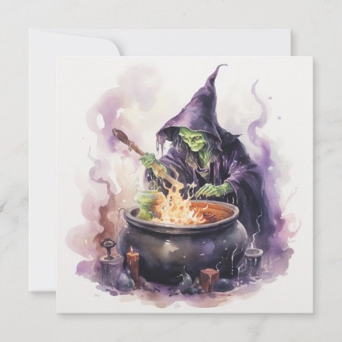 Witches  Whiskey Whirl Halloween  Invitation