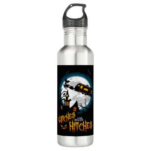 Witches With Hitches Halloween Camping Long Sleeve Stainless Steel Water Bottle