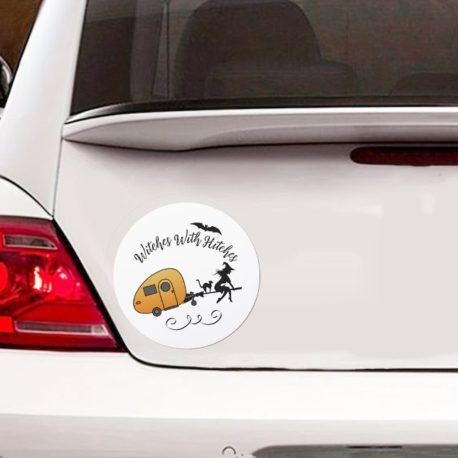 Witches With Hitches Halloween Car Magnet (Creator Uploaded)
