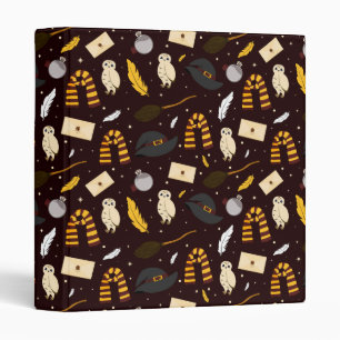 Witches, Wizards & Magic Pattern 3 Ring Binder