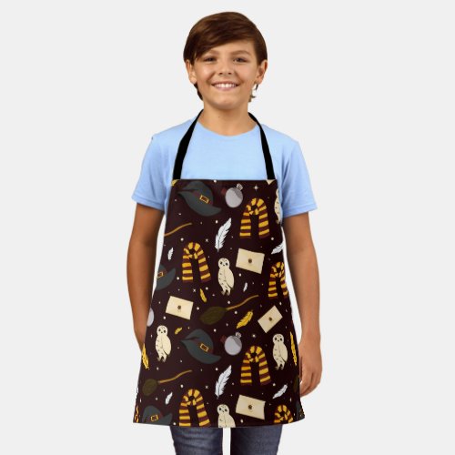 Witches Wizards  Magic Pattern Apron
