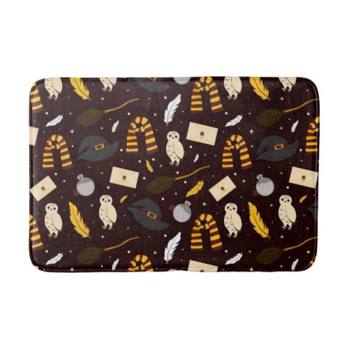 Witches Wizards  Magic Pattern Bath Mat