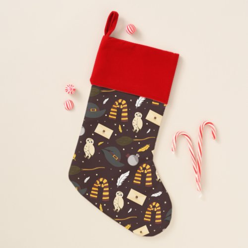 Witches Wizards  Magic Pattern Christmas Stocking