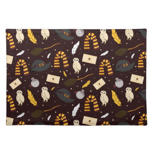 Witches Wizards  Magic Pattern Cloth Placemat
