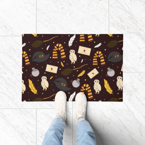 Witches Wizards  Magic Pattern Doormat