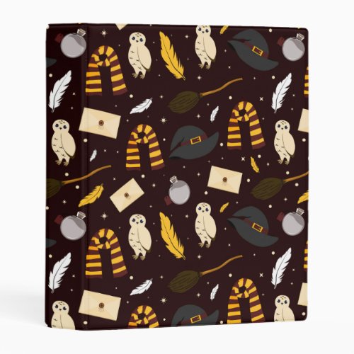 Witches Wizards  Magic Pattern Mini Binder