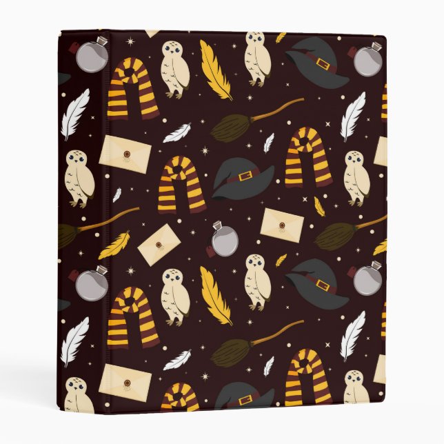Witches, Wizards & Magic Pattern Mini Binder (Front/Spine)