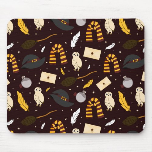 Witches Wizards  Magic Pattern Mouse Pad