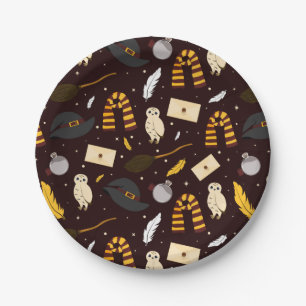 Witches, Wizards & Magic Pattern Paper Plates