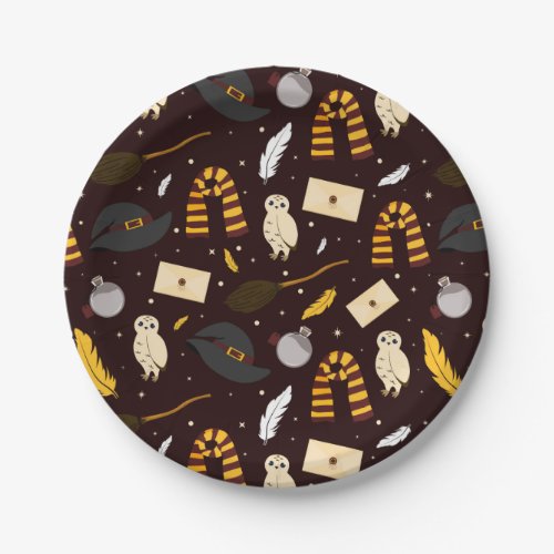 Witches Wizards  Magic Pattern Paper Plates