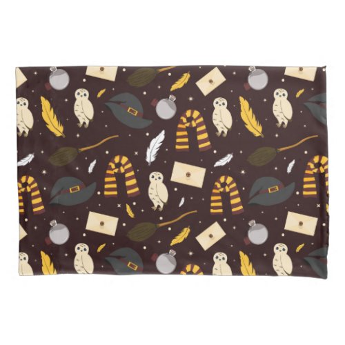 Witches Wizards  Magic Pattern Pillow Case