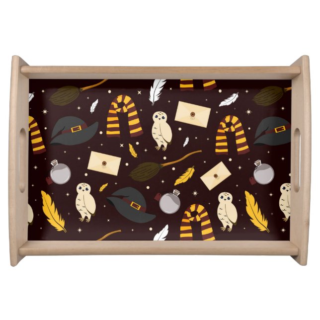 Witches, Wizards & Magic Pattern Serving Tray (Front)