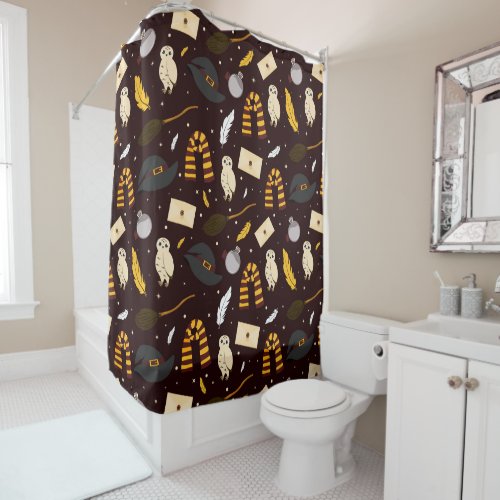 Witches Wizards  Magic Pattern Shower Curtain
