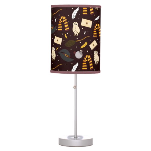 Witches Wizards  Magic Pattern Table Lamp