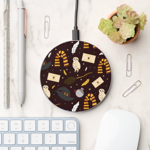 Witches Wizards  Magic Pattern Wireless Charger
