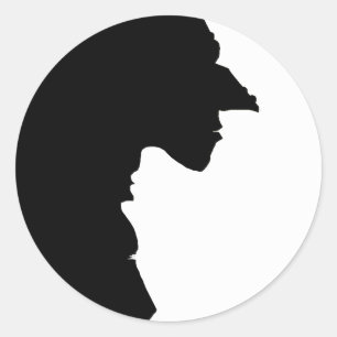 Witches Yin Yang Classic Round Sticker