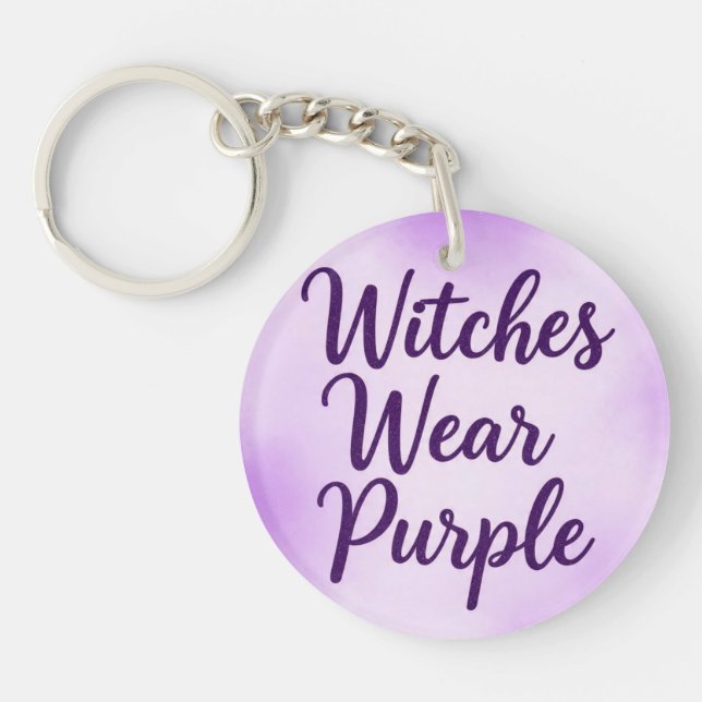 WitchesWearPurple  Keychain (Front)