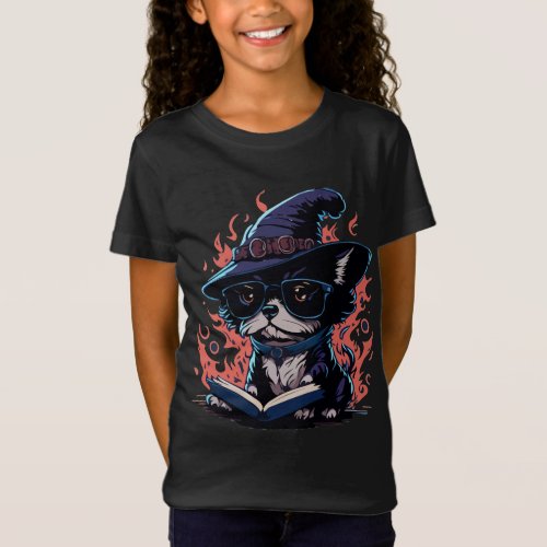 Witchhat Pup Wizard T_Shirt
