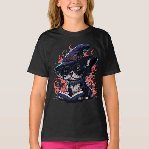 Witchhat Pup Wizard T_Shirt