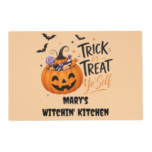 Witchin’ Kitchen Treat Yo' Self Vintage Halloween Placemat