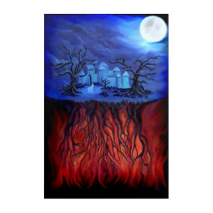Witching hour, between Heaven and Hell Acrylic Print