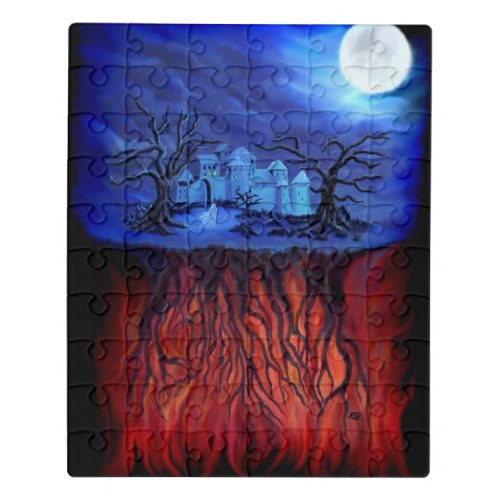 Witching hour between Heaven and Hell Jigsaw Puzzle