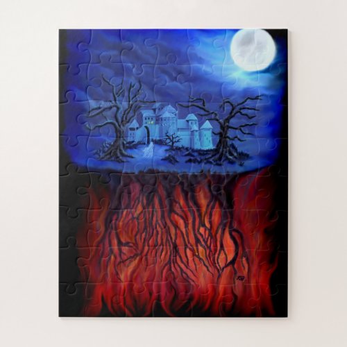 Witching hour between Heaven and Hell Jigsaw Puzzle