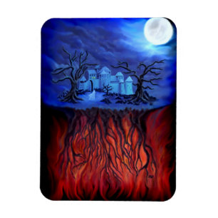 Witching hour, between Heaven and Hell Magnet