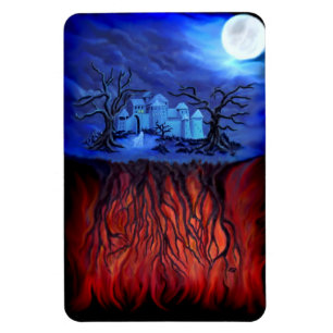 Witching hour, between Heaven and Hell Magnet
