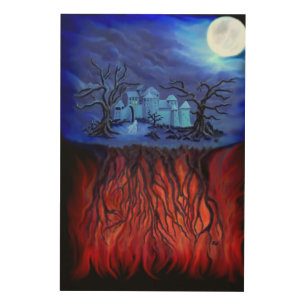 Witching hour, between Heaven and Hell Wood Wall Art