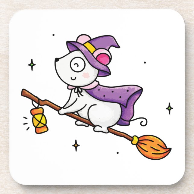 Witching hour beverage coaster (Front)