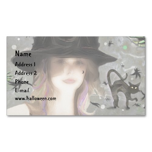 Witching Hour  Business Card Magnet